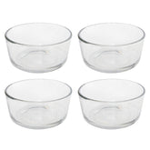 Conjuntos Pyrex Simply Store 7200 en vidrio claro, ideal para almacenar porciones en la nevera.