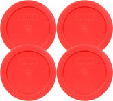 Tapa Pyrex 7200-PC roja para recipientes de 2 tazas, ajuste seguro y cierre hermético.