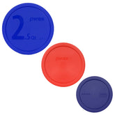 Pyrex tazón azul 2.5 qt, conjunto duradero, ideal para mezclar y almacenar.