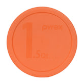 Pyrex tazón de mezcla 1.5 qt con tapa naranja, ideal para almacenar y enfriar