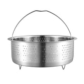Cesta de vapor Qancesd en acero inoxidable 304 para cocción uniforme.