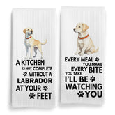 Toalla Qeheb Labrador Retriever con diseño waffle para cocina