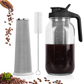 Cafetera QHH para café frío en jarro mason de 64 oz