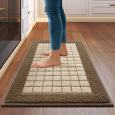 QiCaiJia alfombras cocina antideslizantes brindan base estable para cocinar con seguridad.