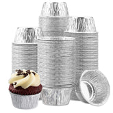 Qicfrk pack de 150 ramequines de aluminio 4 onzas para catering