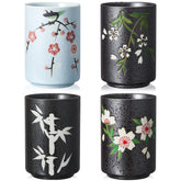 Tazas de té japonesas Qinyoung 10 oz sin asas, prácticas para té y café.