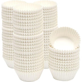 qiqee forros blancos para cupcakes, lote de 1000, sin olor, aptos para hornear