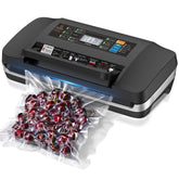 QIQIAOB selladora al vacío con succión 95kPa para carnes y verduras.