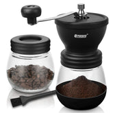 Molinillo de café manual QIYUEXES con 48 ajustes para espresso y vertido.