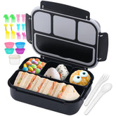 QQKO Bento Box con 4 compartimentos para organizar comidas diarias