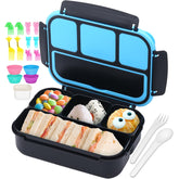 QQKO Bento para niños con diseños coloridos, perfecto para la hora del almuerzo escolar