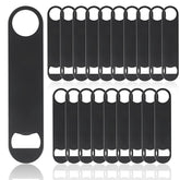 Abrelatas plano de 7 pulgadas negro de QTLCOHD para abrir botellas en bares.