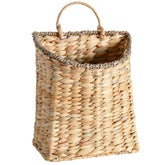 Quincry canasto colgante para pared con rattan, ideal para plantas decorativas.