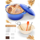 Olla holandesa QuliMetal de 6QT para pan, distribución de calor uniforme.