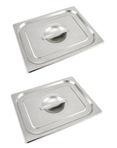 Tapa QWORK plana con asa para bandeja 1/2, acceso rápido.