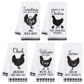 R HORSE toallas de cocina con pollo divertido, absorbentes y de secado rápido para la limpieza diaria.
