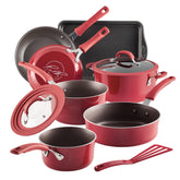 Rachael Ray Cocina Crea, juego de ollas y sartenes para cocción rápida y uniforme.