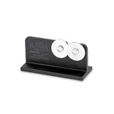 RADA afilador rápido para cuchillos con ruedas de acero inoxidable.