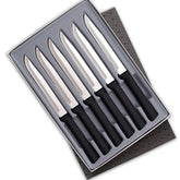 Juego RADA de cuchillos para carne y mesa, enfoque en uso versátil y estabilidad