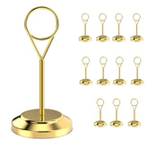 Sostén de números de mesa Radezon con diseño en forma de gota para bodas elegantes