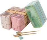 Rarapop Bento: tres compartimentos para porciones equilibradas, 900 ml de capacidad.