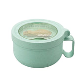 Rarapop tazón sopa microondas verde: calentamiento rápido de comidas.