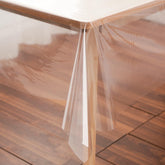 Rawgoodz protector de mesa transparente 70x126 evita arañazos y manchas.
