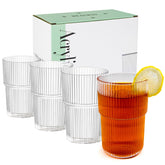 Vasos acrílicos estriados RÉΑLWÁY de 17oz, duraderos para uso diario.