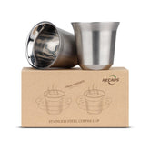 RECAPS tazas espresso 80ml de pared doble, aisladas para mantener la bebida caliente