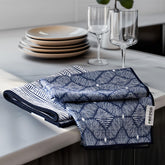 RECYCO toallas de cocina con textura en relieve índigo para secar derrames con suavidad