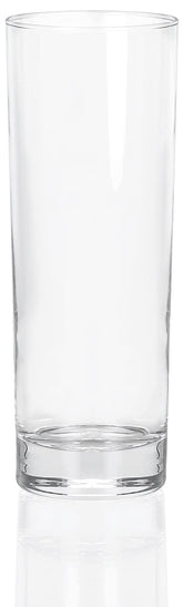 Vaso Red Co Collins Slim, vista frontal, ideal para bebidas refrescantes en reuniones.