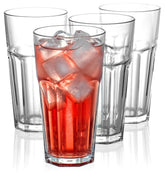 Conjunto Red Co. de vasos altos de cristal 22oz para todo tipo de bebidas.