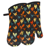 RED LMLDETA guantes horno gallo estampa frente: agarre firme durante horneado