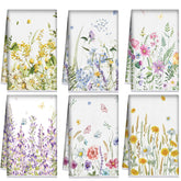 Toallas Redbaker con estampado floral silvestre, ideales para secado rápido y práctico