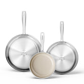 Redchef sarten ceramico de 8 pulgadas con recubrimiento hybird antiadherente seguro.