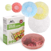ReDeMM cubiertas elásticas 4 pulgadas verdes, conservación de frescura en alimentos.