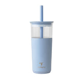 REDUCE Aspen 20 oz con tapa y pajilla ancha para bebidas frías en Glacier