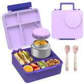 Reeple caja de almuerzo con cuatro compartimentos para comidas equilibradas