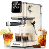 RELEXNOW cafetera espresso en acero inoxidable para uso diario