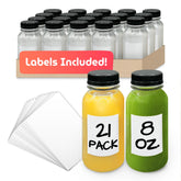Botellas Reli de zumo 8 onzas, 21-pack, ideales para jugos caseros.