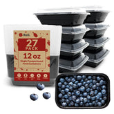 Reli contenedores de 12 onzas en pack de 27, ideal para porciones diarias.