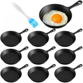 Remerry sartenes de hierro fundido de 4 pulgadas para cocina diaria.
