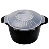 ReneeChef cocedor microondas 2qt para verduras al vapor, práctico y rápido.