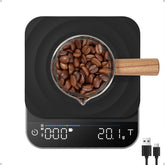 RENPHO Escala Espresso con temporizador, vista frontal para control preciso.