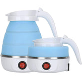 Hervidor Resgitiati viajero plegable azul para preparar té fácilmente en camping