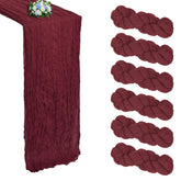 RestfulGlow camino-de-mesa burdeos 10ft, ideal para cenas elegantes y decoraciones festivas.