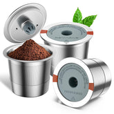 RETHONE tazas reutilizables para Keurig muestran compatibilidad amplia para varias máquinas.