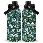 RHONGE Reading Bottle 32 onzas con diseño verde, ideal para hidratación diaria.