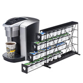 Rice rat porta K-cup de 4 niveles para pared, ahorro de espacio en la cocina.