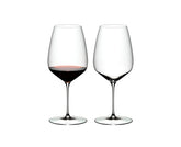 Copa Riedel Veloce para Cabernet/Merlot realza aromas.